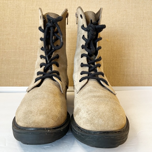 Zara Suede Combat Boots Size 40 - Picture 5 of 14